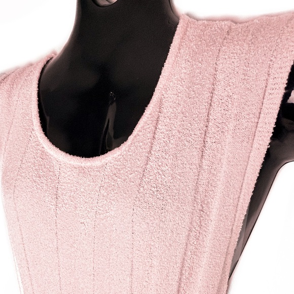 Pink Ribbed Maxi Dress - Picture 4 of 5